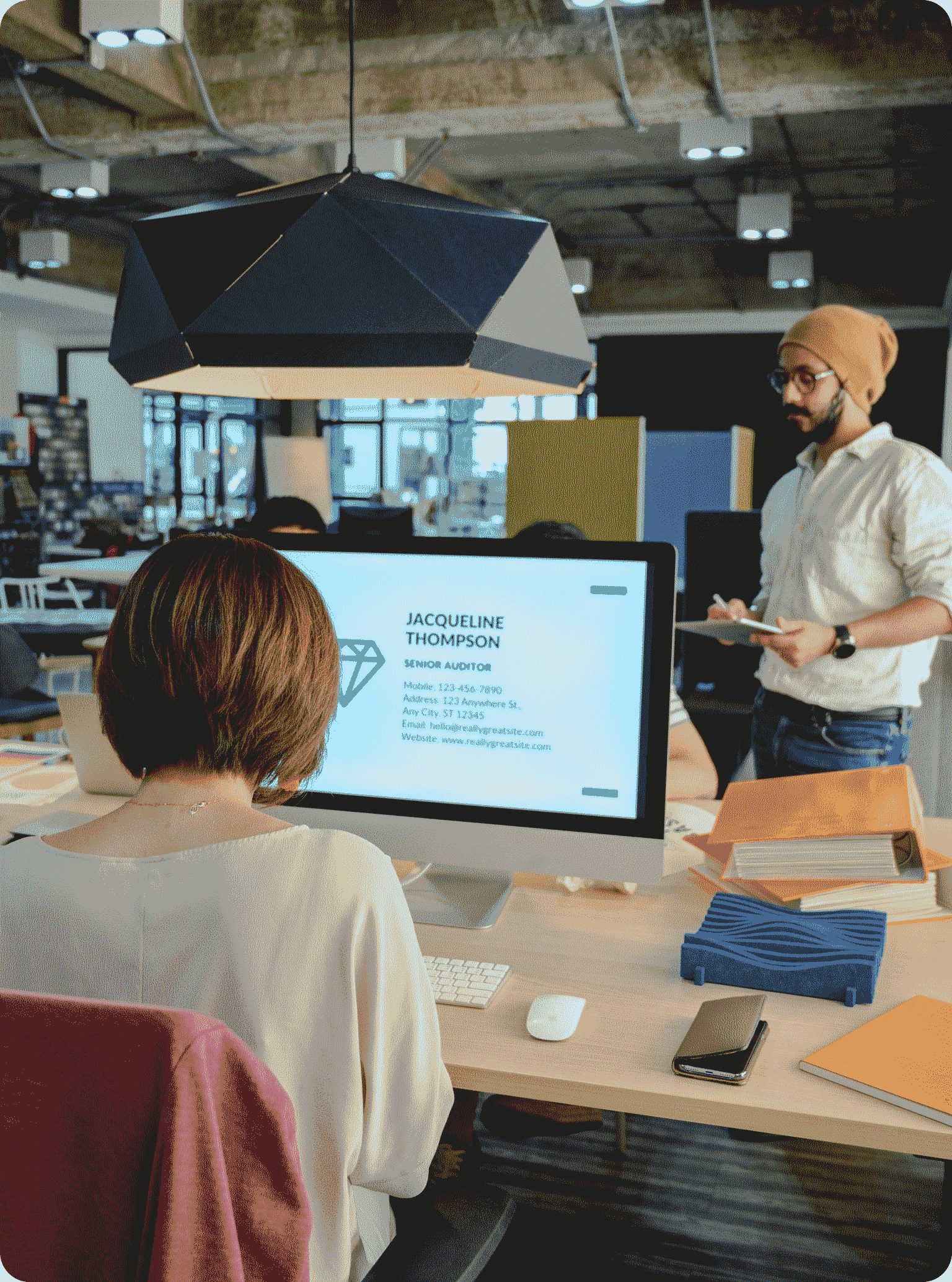 UI/UX Design visual example